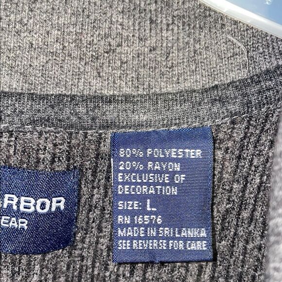 Safe harbor gray polo pullover - Picture 6 of 10